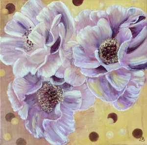 Abstrakt blomsterkonst i rosa toner – ”Tidlös Harmoni”