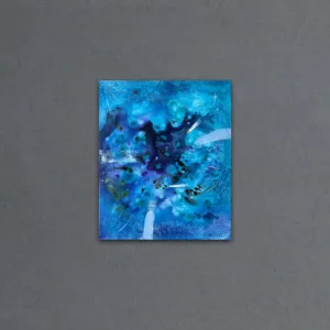 Evighetens Fragment - abstrakt blå målning - originalkonst av Art by Lycke