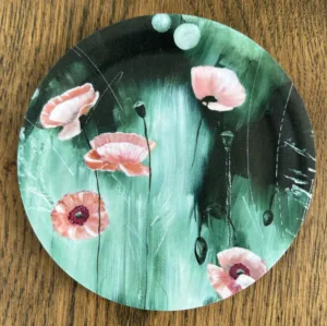Glasunderlägg - tillverkad i Sverige av formpressad björkfanér - Art by Lycke